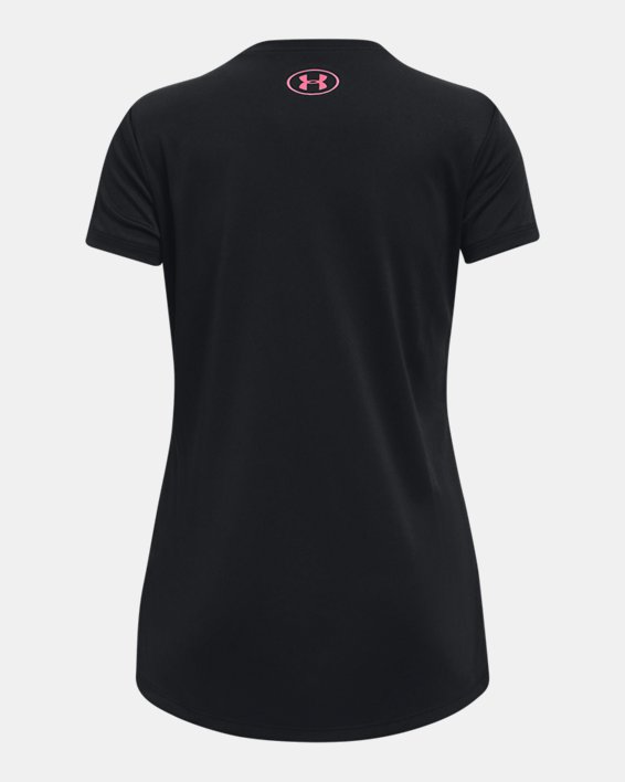 Girls' UA Tech™ Cant Be Stopped Short Sleeve in Black image number 1